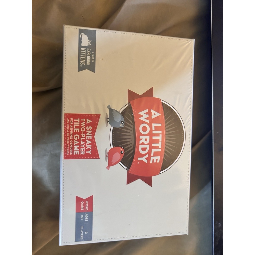 A Little Wordy Tile Word Game Exploding Kittens 2 Players Sealed New